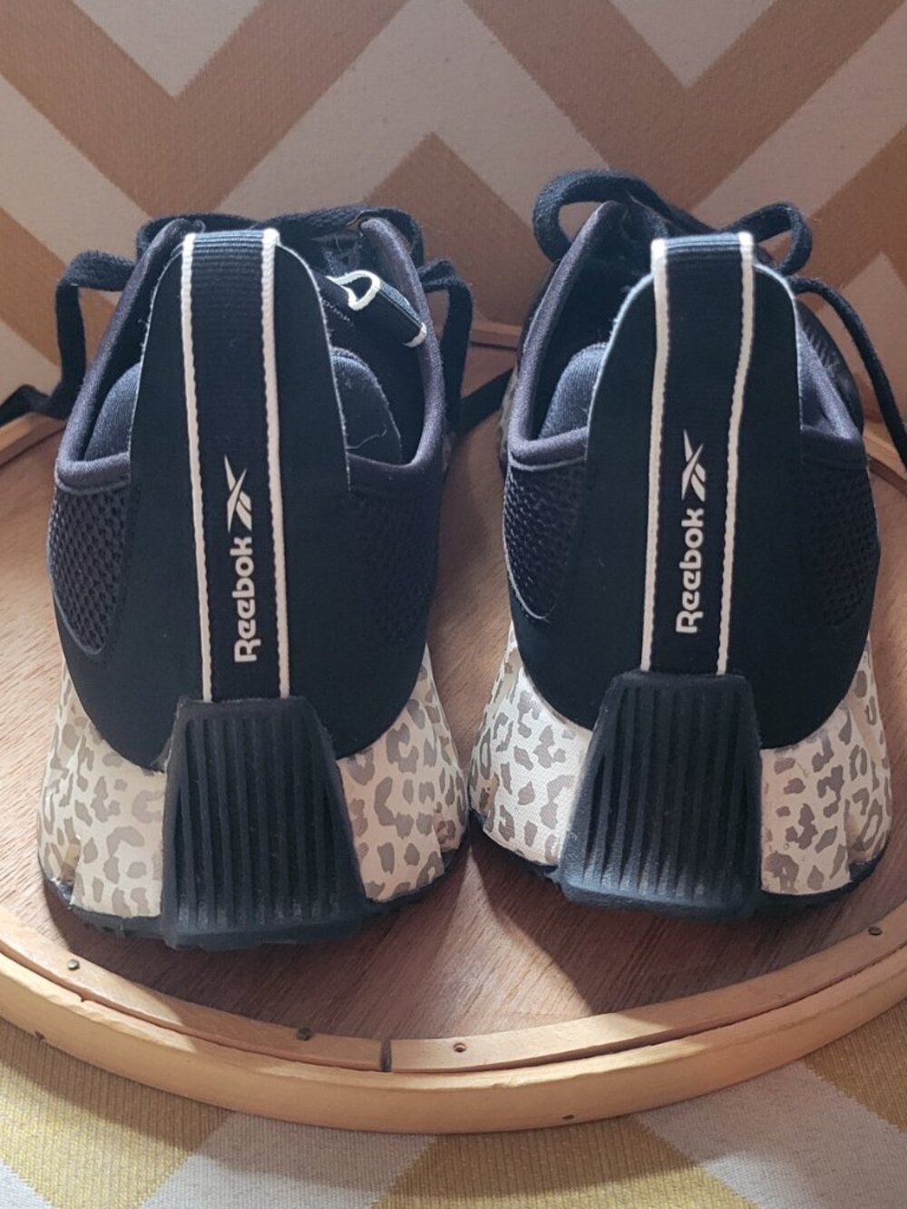 Reebok Zig Dynamica Sneaker with Black Leopard Print Sole - Picture 7 of 10